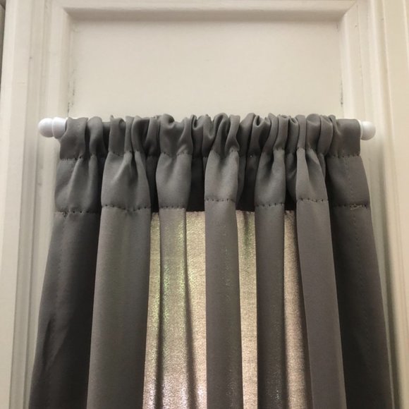 EUC! Set of 2 Side Light Privacy Curtains and Rods - Picture 3 of 7